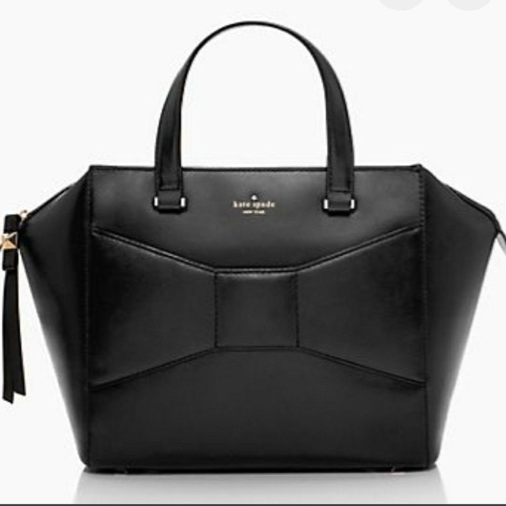 Kate Spade Large Park Ave Beau Bag Purse Handbag Black